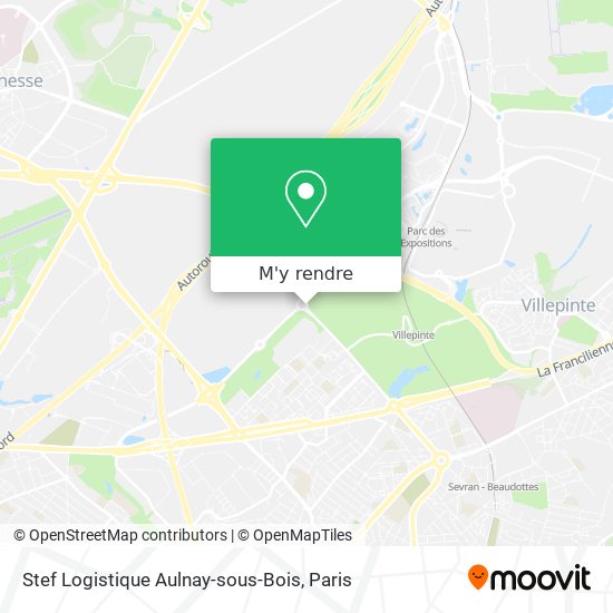 Stef Logistique Aulnay-sous-Bois plan