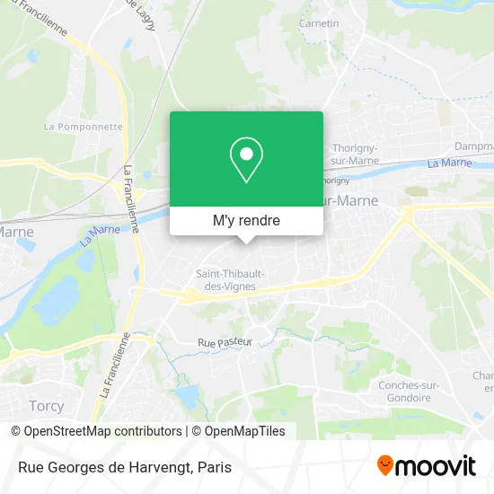 Rue Georges de Harvengt plan