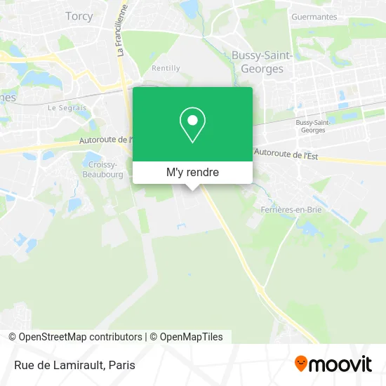 Rue de Lamirault plan