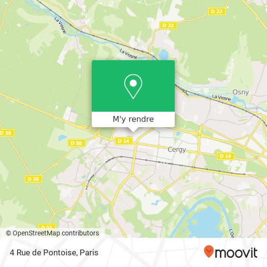 4 Rue de Pontoise plan