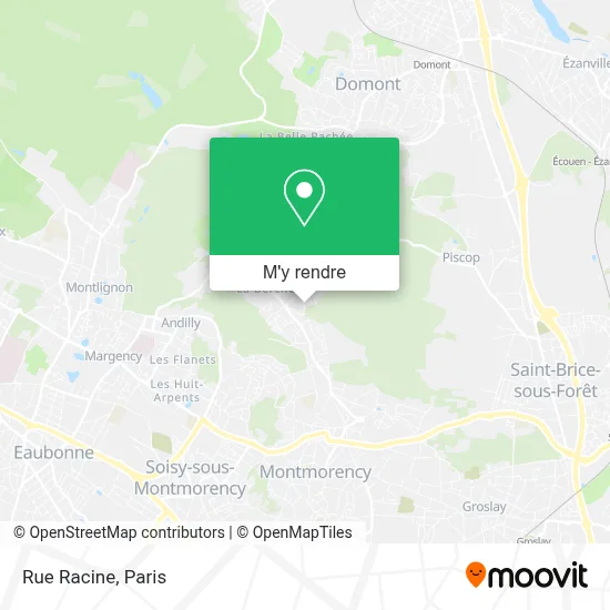 Rue Racine plan