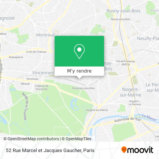 52 Rue Marcel et Jacques Gaucher plan
