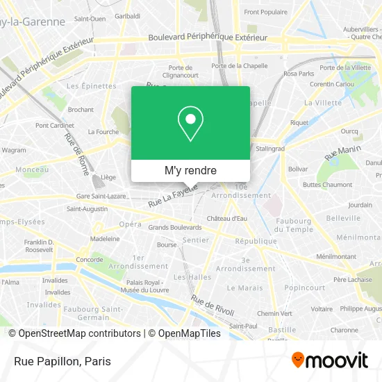 Rue Papillon plan