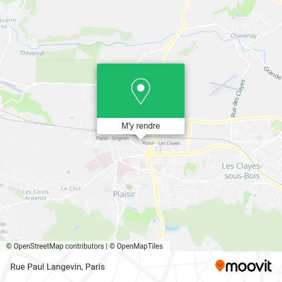 Rue Paul Langevin plan