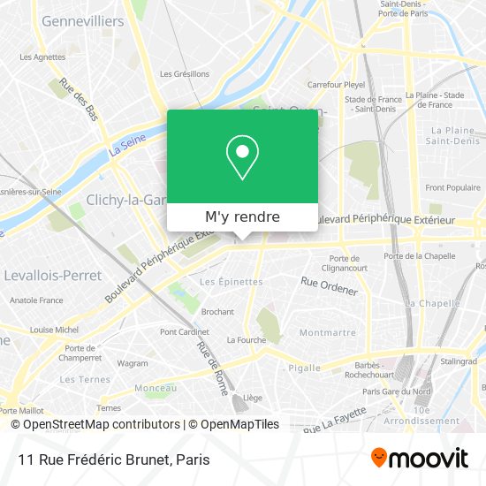 11 Rue Frédéric Brunet plan