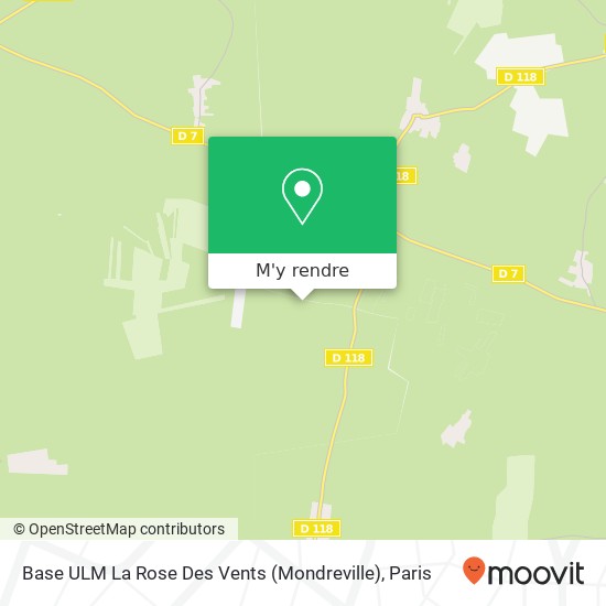 Base ULM La Rose Des Vents (Mondreville) plan