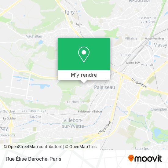Rue Élise Deroche plan