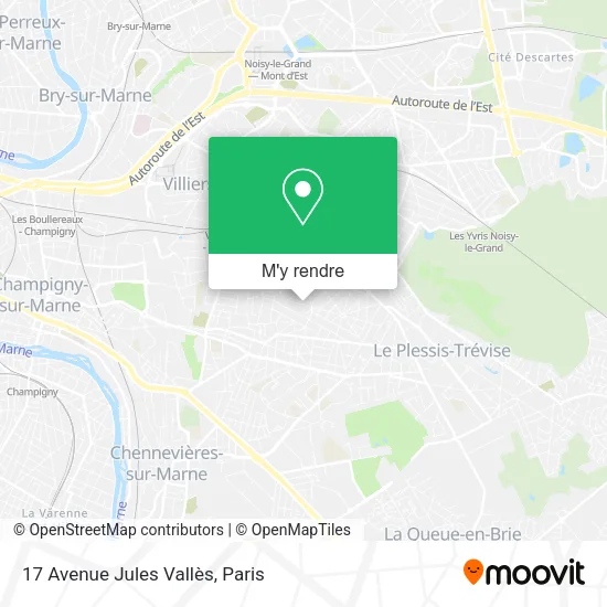 17 Avenue Jules Vallès plan