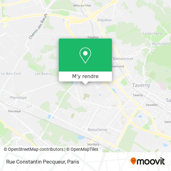 Rue Constantin Pecqueur plan
