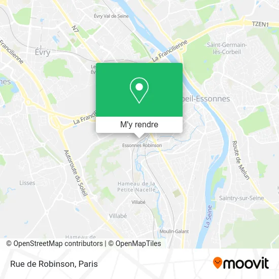 Rue de Robinson plan