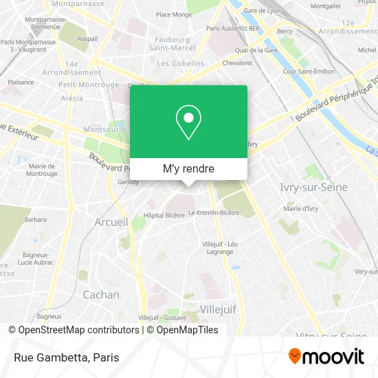 Rue Gambetta plan