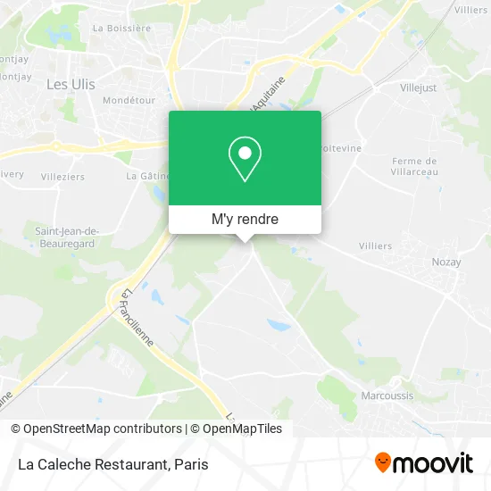 La Caleche Restaurant plan