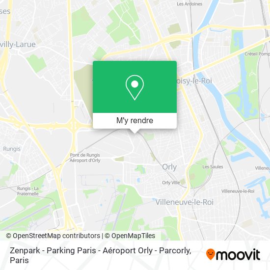 Zenpark - Parking Paris - Aéroport Orly - Parcorly plan