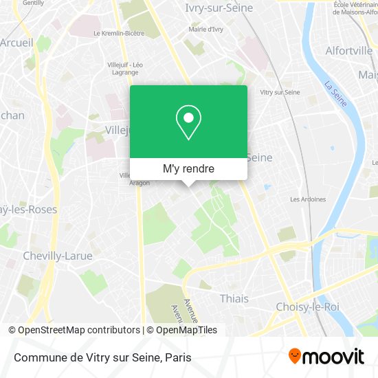 Commune de Vitry sur Seine plan