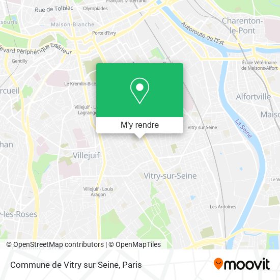 Commune de Vitry sur Seine plan