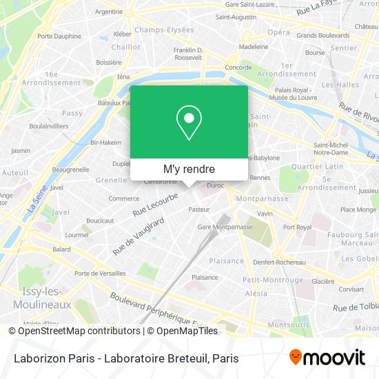 Laborizon Paris - Laboratoire Breteuil plan