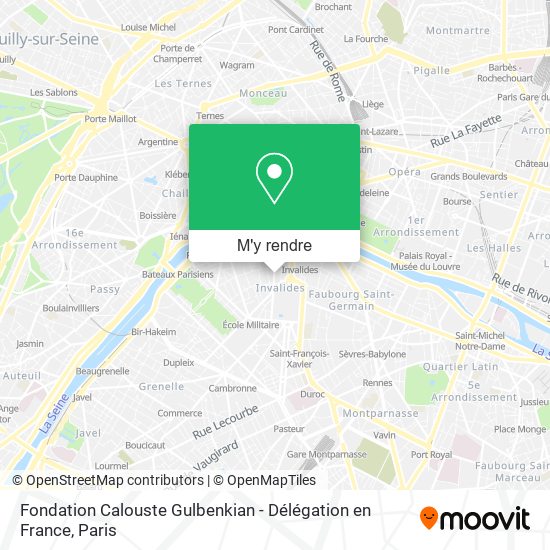 Fondation Calouste Gulbenkian - Délégation en France plan
