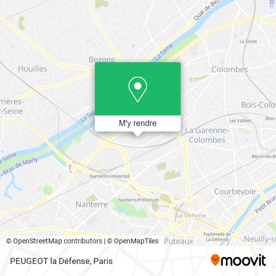 PEUGEOT la Défense plan