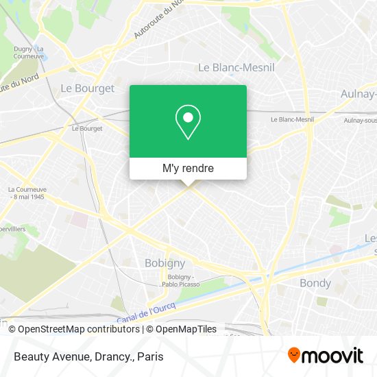 Beauty Avenue, Drancy. plan