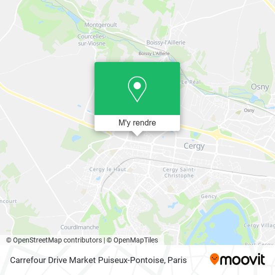 Carrefour Drive Market Puiseux-Pontoise plan