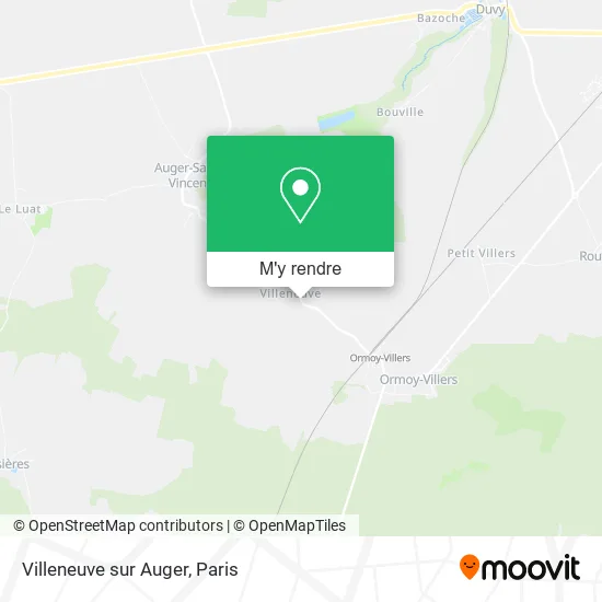 Villeneuve sur Auger plan