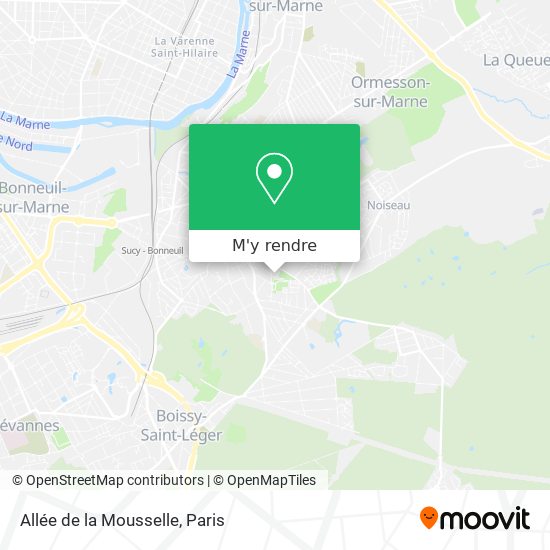 Allée de la Mousselle plan
