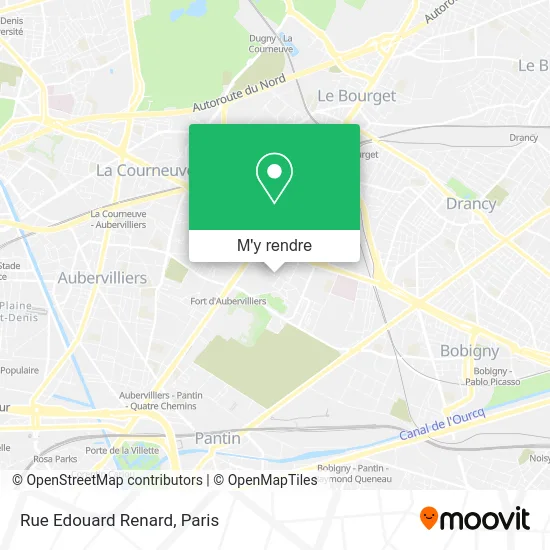 Rue Edouard Renard plan