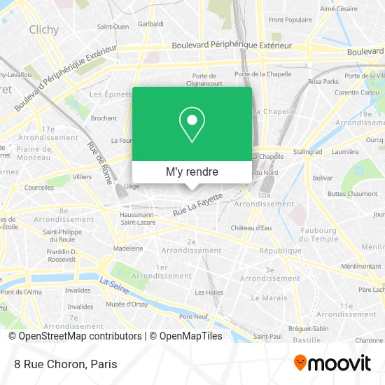 8 Rue Choron plan