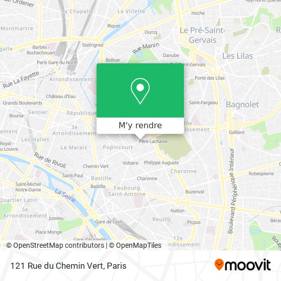 121 Rue du Chemin Vert plan