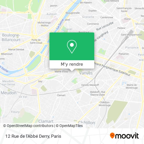 12 Rue de l'Abbé Derry plan