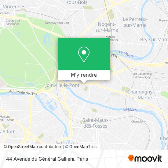 44 Avenue du Général Gallieni plan