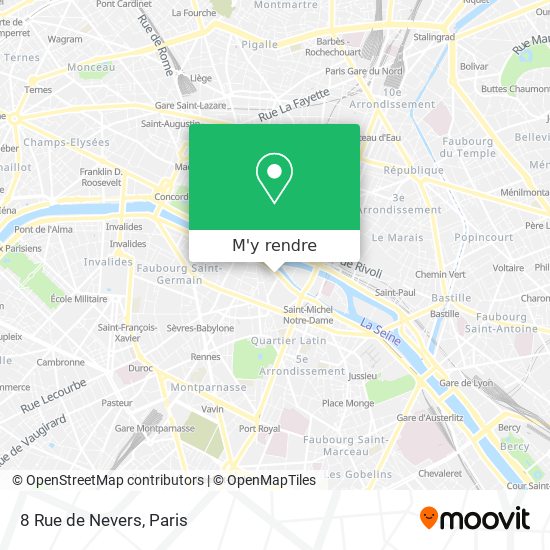 8 Rue de Nevers plan