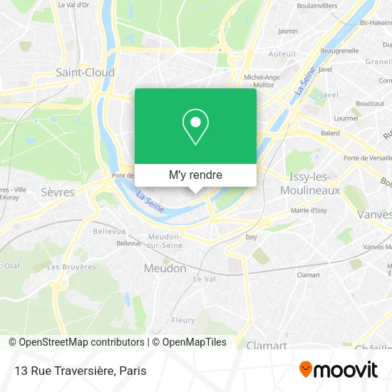 13 Rue Traversière plan