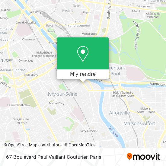 67 Boulevard Paul Vaillant Couturier plan