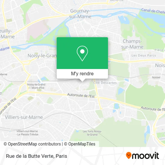 Rue de la Butte Verte plan