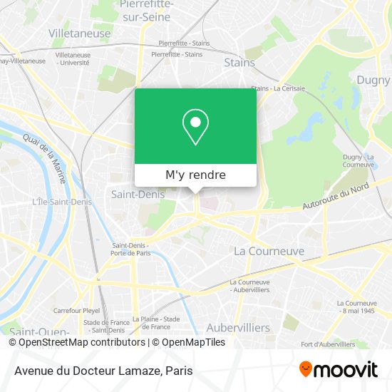 Avenue du Docteur Lamaze plan