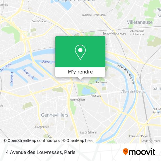 4 Avenue des Louvresses plan