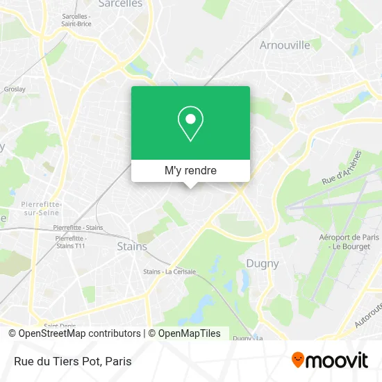 Rue du Tiers Pot plan