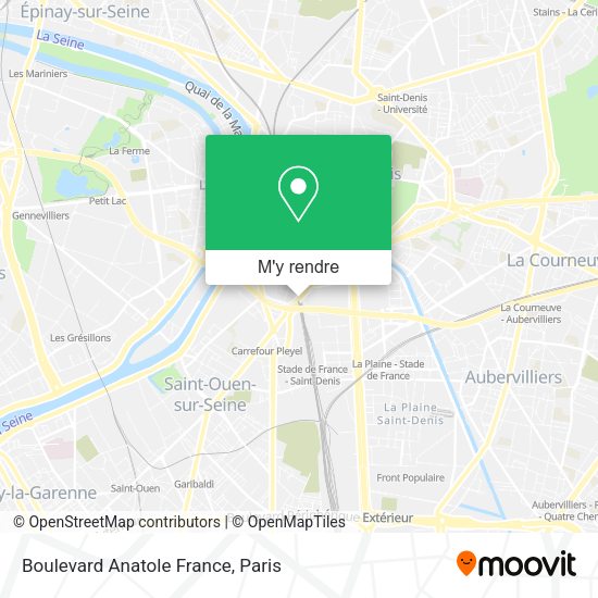 Boulevard Anatole France plan