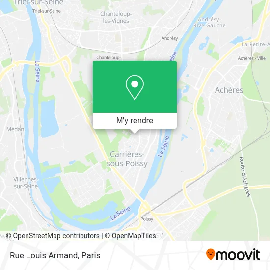 Rue Louis Armand plan