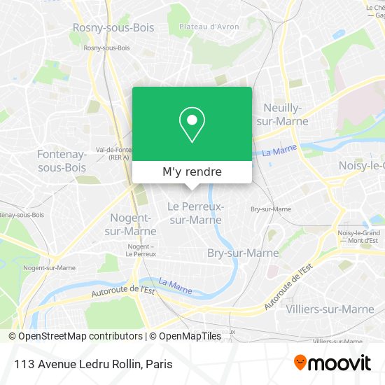 113 Avenue Ledru Rollin plan