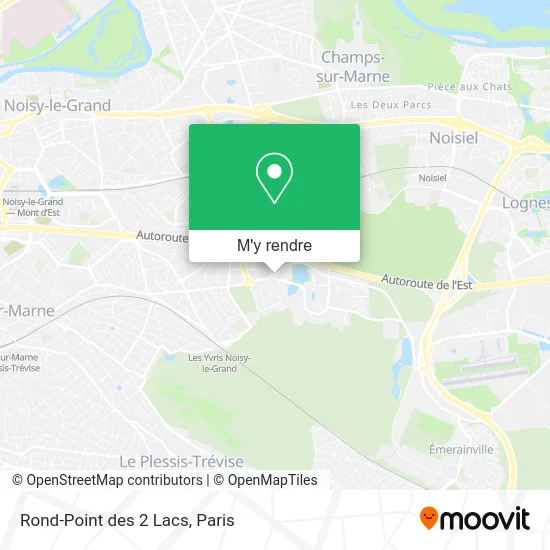 Rond-Point des 2 Lacs plan