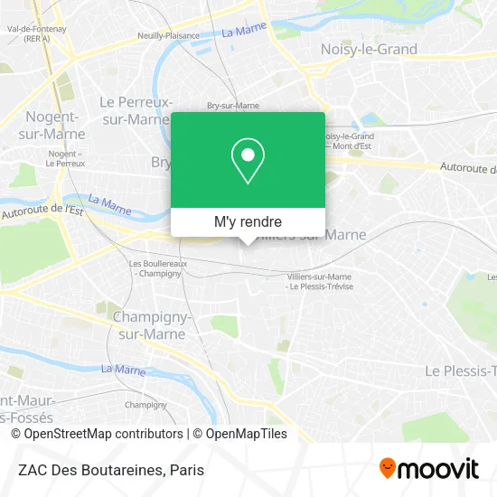 ZAC Des Boutareines plan