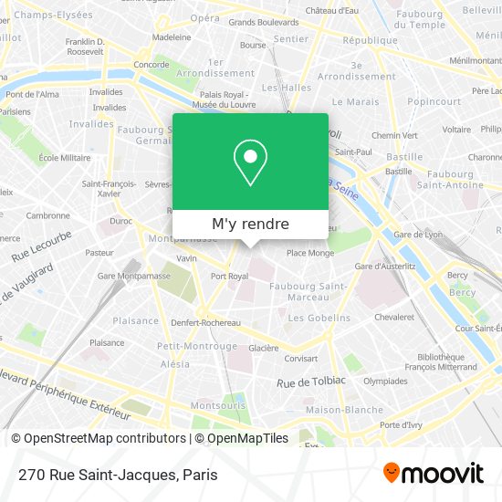 270 Rue Saint-Jacques plan
