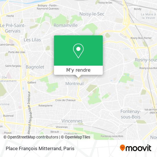 Place François Mitterrand plan