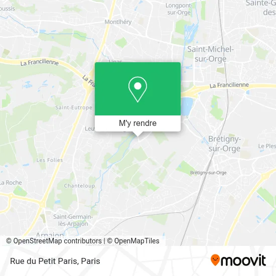 Rue du Petit Paris plan