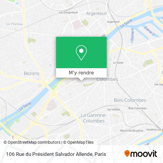 106 Rue du Président Salvador Allende plan