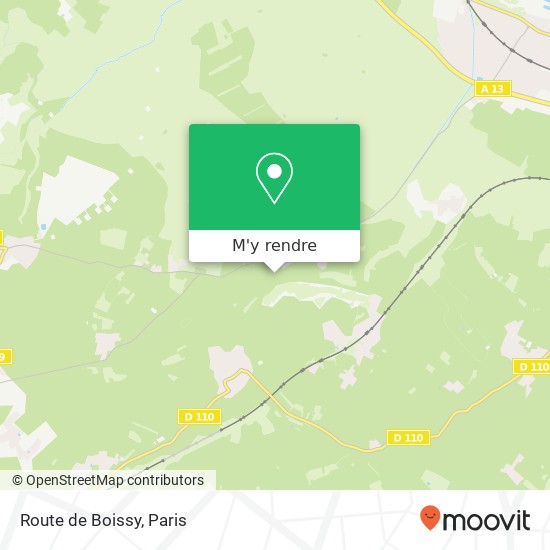 Route de Boissy plan