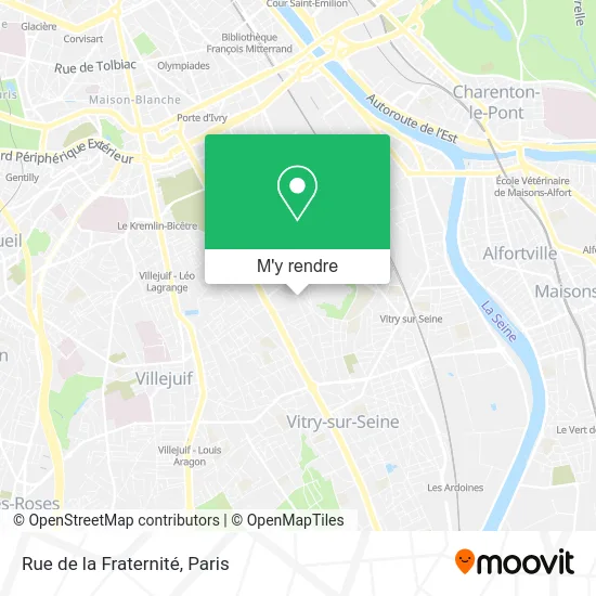 Rue de la Fraternité plan