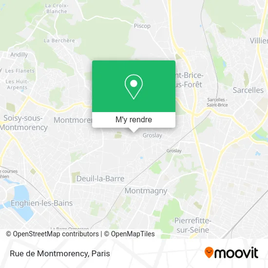 Rue de Montmorency plan